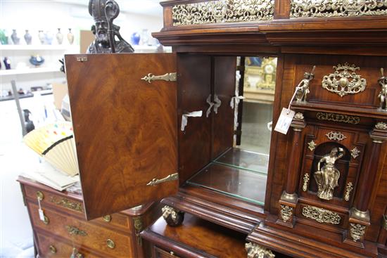 An Althorp Living History Collection walnut and mahogany Renaissance cocktail cabinet on stand, W.4ft 2in. D.1ft 8in. H.5ft 7in.